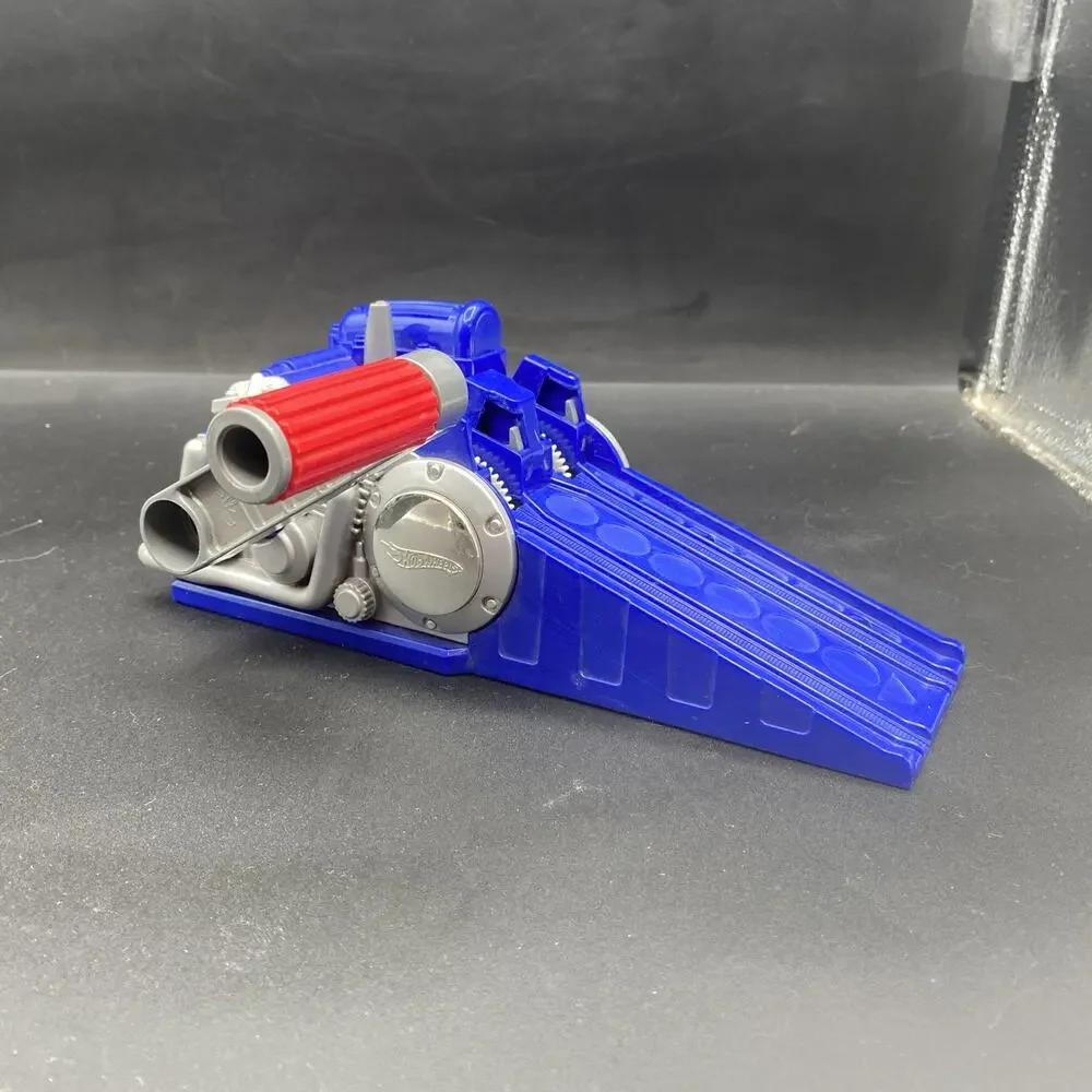 Vintage Hot Wheels Hyper Cycles Motorcycle Racing Launcher 2002 Mattel Crank